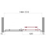 Душевая дверь 150 см BELBAGNO UNO UNO-BF-1-150-C-Cr