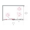 Душевой уголок BELBAGNO MARINO-2-AH-1-130/90-C-Cr