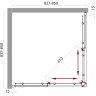 Душевой уголок BELBAGNO UNO-A-2-85-P-Cr