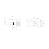 Встраиваемый смеситель для раковины BELBAGNO DELTA DEL2.0-BLVM-IN-W0
